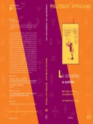cover image of Politique Africaine La Corruption Au Quotidien - N° 83 - Octobre 2001
